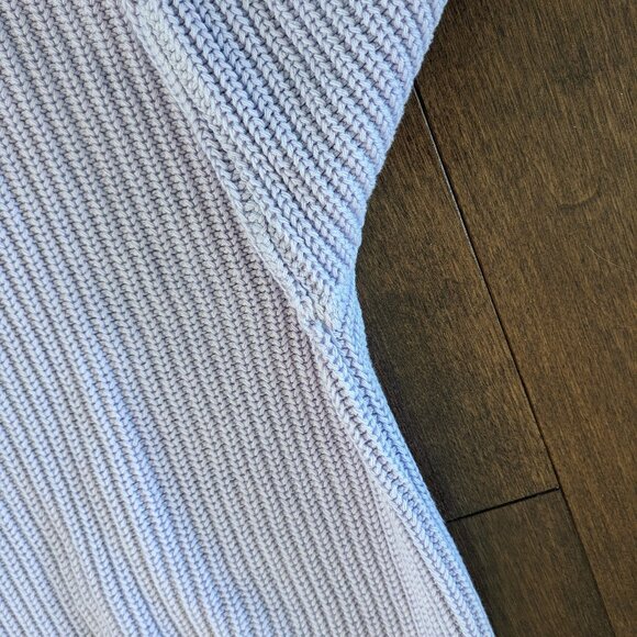 Los Angeles Apparel Fisherman Sweater in Lavender - Picture 13 of 15